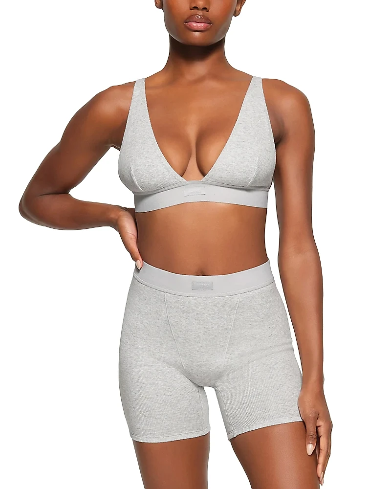 Skims Cotton Rib Boxer Shorts