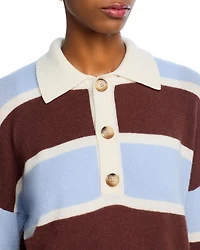 Cashmere Striped Rugby Sweater - Exclusive