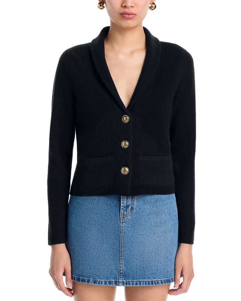 Novelty Button Cashmere Blazer - Exclusive
