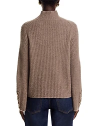 Rib Knit Bell Sleeve Turtleneck Sweater - Exclusive
