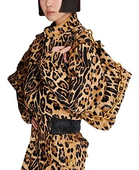Sync Medium Leopard Print Leather Bag