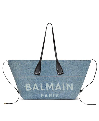 Track Denim Tote Bag
