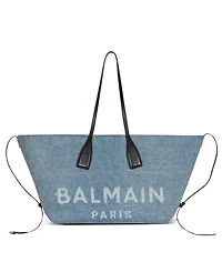 Track Denim Tote Bag