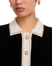Contrast Trim Cardigan - Exclusive
