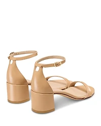 Stuart Weitzman Women's Nudist Block Heel Sandals