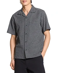 Theory Noll Short Sleeve Camp Collar Shirt