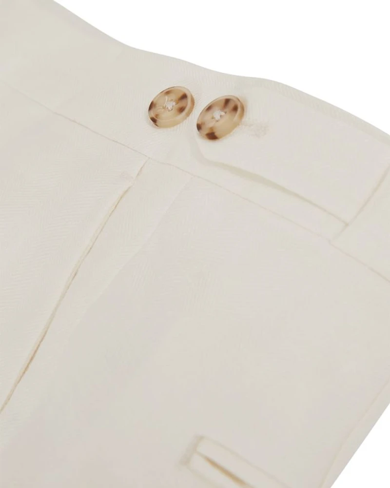 Park Linen Slim Fit Trousers