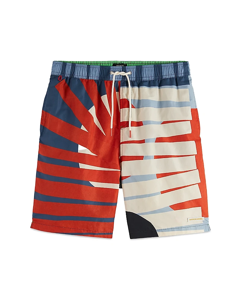Scotch & Soda Regular Fit 8 Swim Trunks