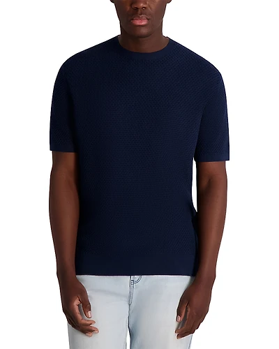 Karl Lagerfeld Paris Waffle Knit Textured Tee