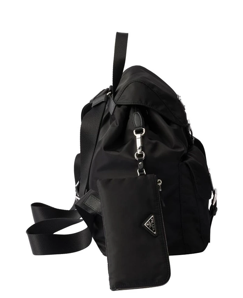 Re-Nylon Medium Backpack with Pouch
