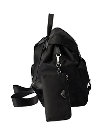 Re-Nylon Medium Backpack with Pouch