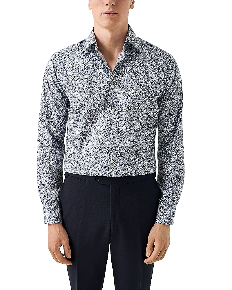 Eton Slim Fit Floral Print Shirt