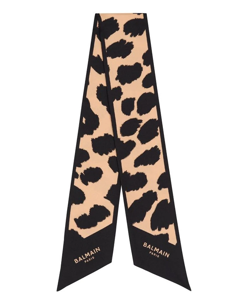 Leopard Print Silk Bandana