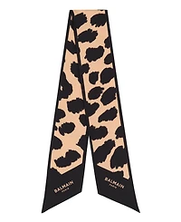 Leopard Print Silk Bandana