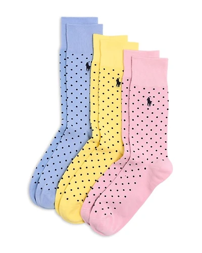 Dot Crew Socks, Pack of 3