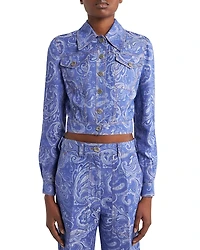 Etro Printed Denim Jacket