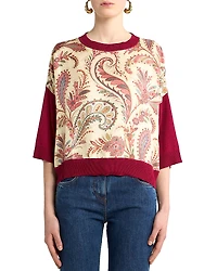 Etro Silk Panel Sweater