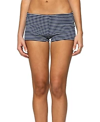 Edikted Reagan Striped Ribbed Micro Shorts