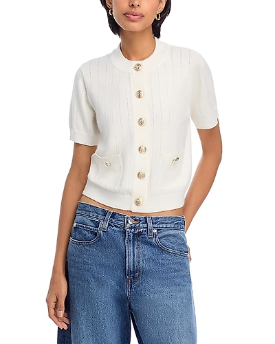 Aqua Short Sleeve Cardigan - Exclusive