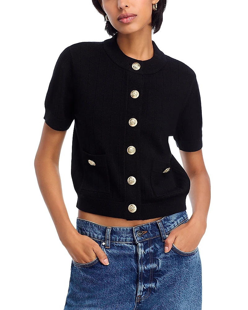 Aqua Short Sleeve Cardigan - Exclusive