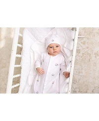 Boys' Vehicle Embroidered Cotton Gown with Hat - Baby
