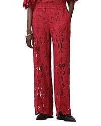 Allsaints Charli Floral Lace Wide Leg Pants