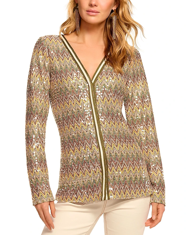 Ramy Brook Kiki Sequin Cardigan