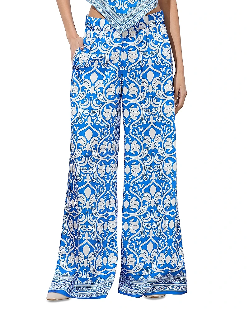 Alice and Olivia Keegan Pull On Wide Leg Pants