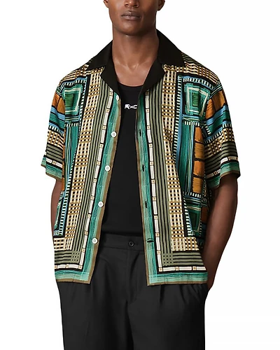 CHE Sala Square Mixed Prints Cuban Shirt