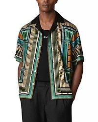 CHE Sala Square Mixed Prints Cuban Shirt
