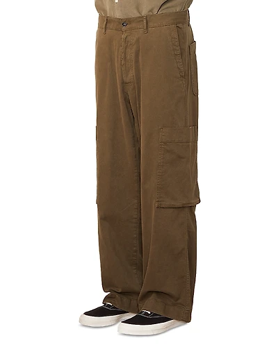 Officine Generale Woven Straight Fit Cargo Pants