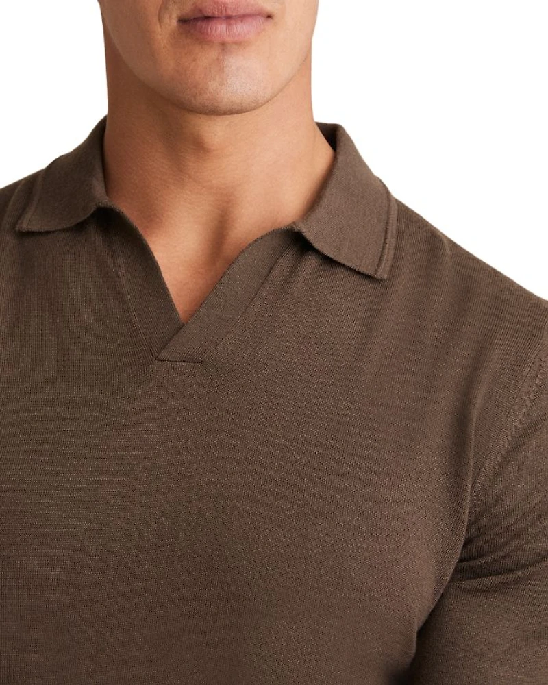 Merino Wool Pullover Polo