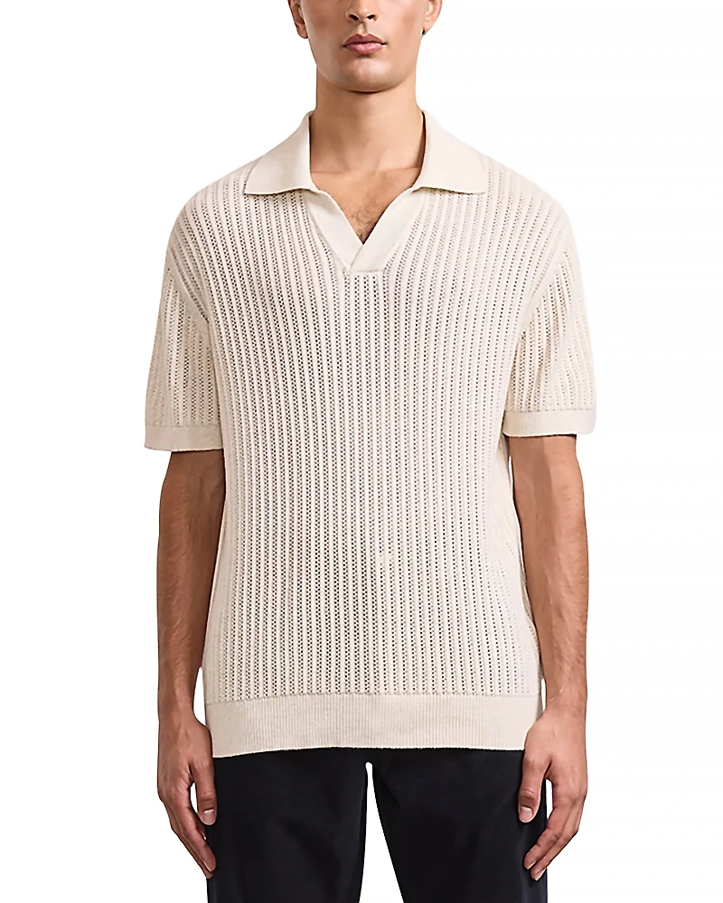 Frescobol Carioca Rino Short Sleeve Knit Polo Shirt