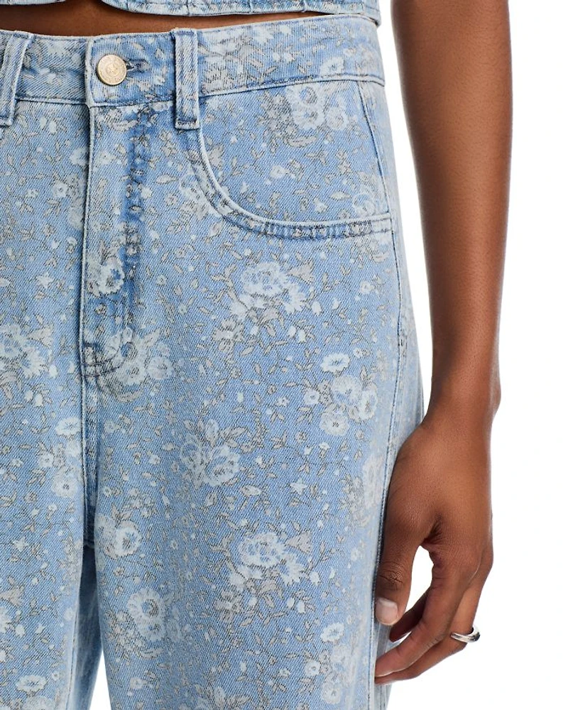 Petite Bouquet High Rise Jeans Cornflower Multi