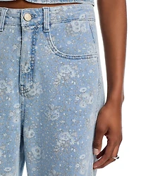 Petite Bouquet High Rise Jeans Cornflower Multi