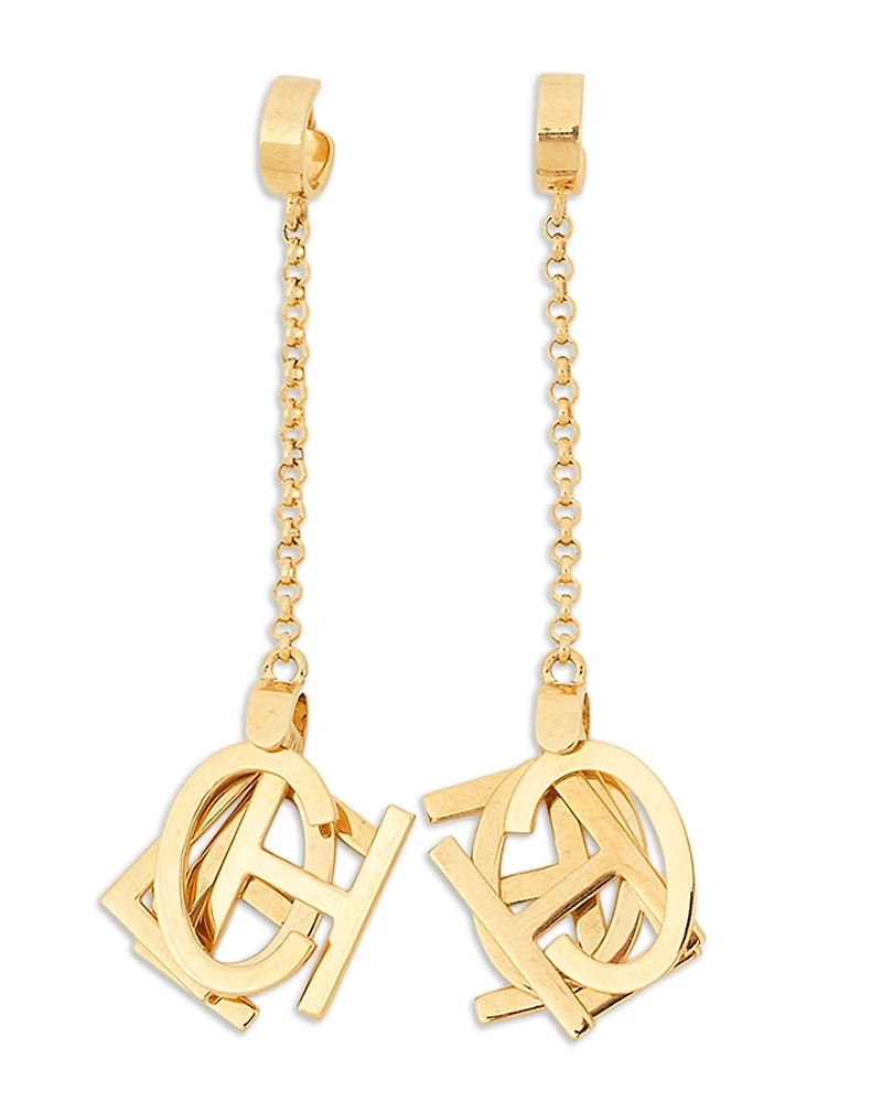 Chloe Letters Drop Earrings, 3L