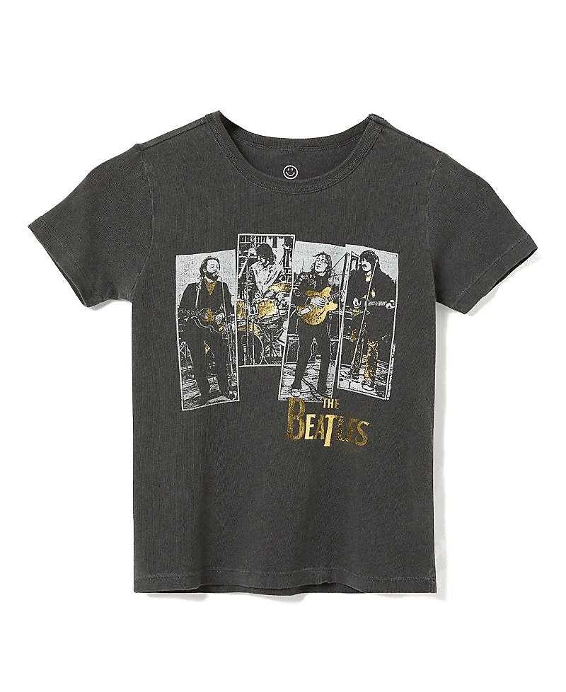 Junk Food Clothing Unisex The Beatles Rooftop Tee - Little Kid, Big Kid