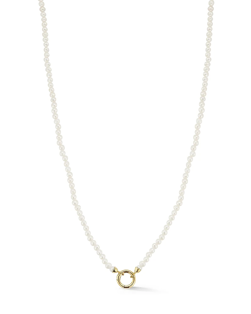 Moon & Meadow 14K Yellow Gold Cultured Freshwater Pearl Necklace, 17