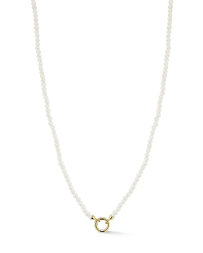 Moon & Meadow 14K Yellow Gold Cultured Freshwater Pearl Necklace, 17