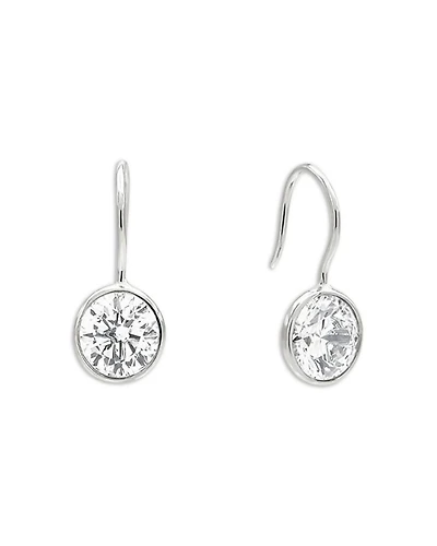 Bezel Drop Earrings