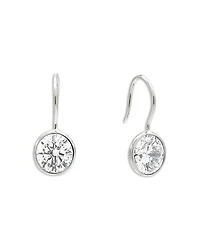Bezel Drop Earrings