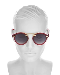 STL Nylon Geometric Sunglasses, 63mm