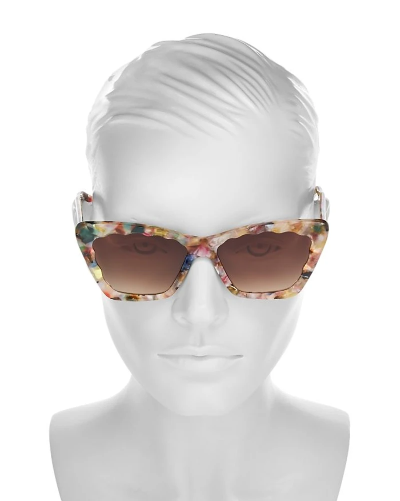 Brigitte Cat Eye Sunglasses, 56mm