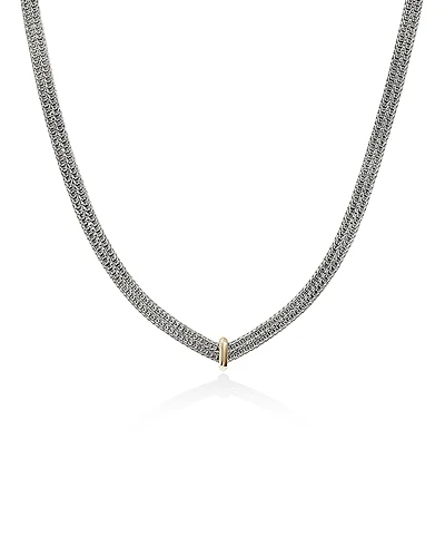 John Hardy Sterling Silver & 14K Yellow Gold Icon Link Necklace, 16