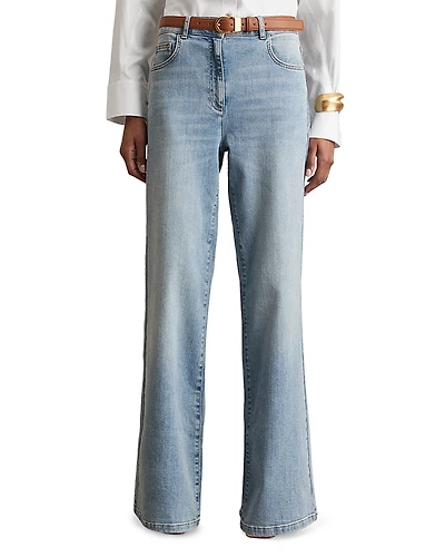 Reiss Bonnie Mid Rise Flare Jeans