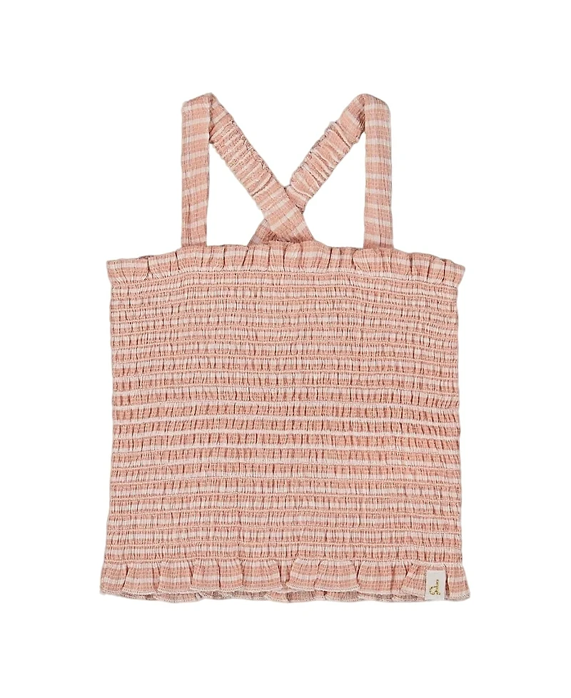 Deux par Deux Girls' Smocked Tank Top