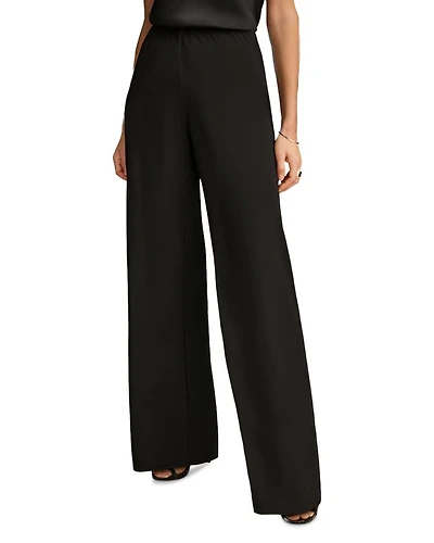Flat Front Wide Leg Pants