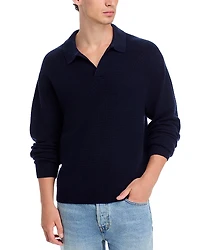 Frame Textured Polo Sweater