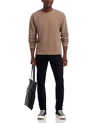 Cotton Waffle Textured Long Sleeve Tee