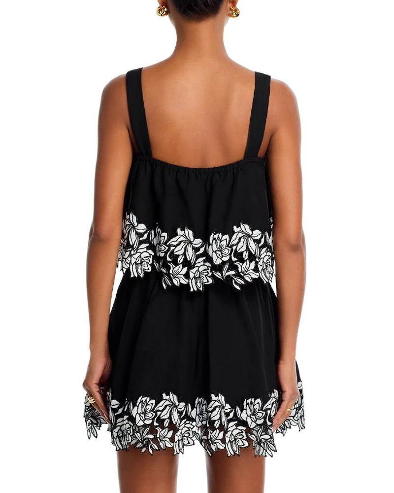 Cotton Linen Lace Trim Sleeveless Top - Exclusive